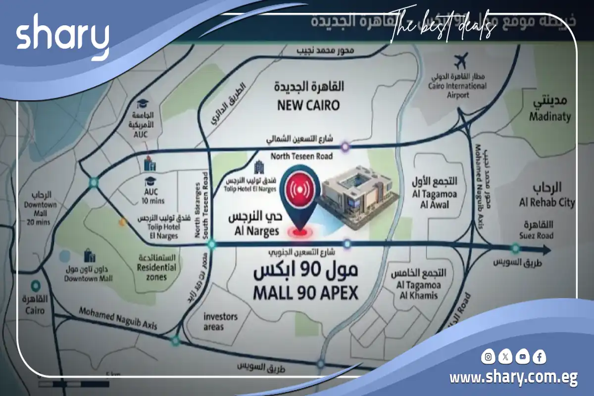 Mall 90 Apex New Cairo Prices and Details 2026 8 Mall 90 Apex New Cairo Location