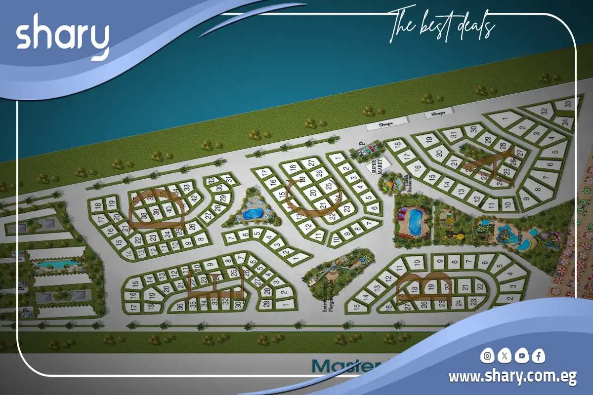 قرية لاميرا الساحل الشمالي La Mera Resort North Coast شركة سقارة للتطوير العقاري 9 ماستر بلان لاميرا ريزورت رأس الحكمة