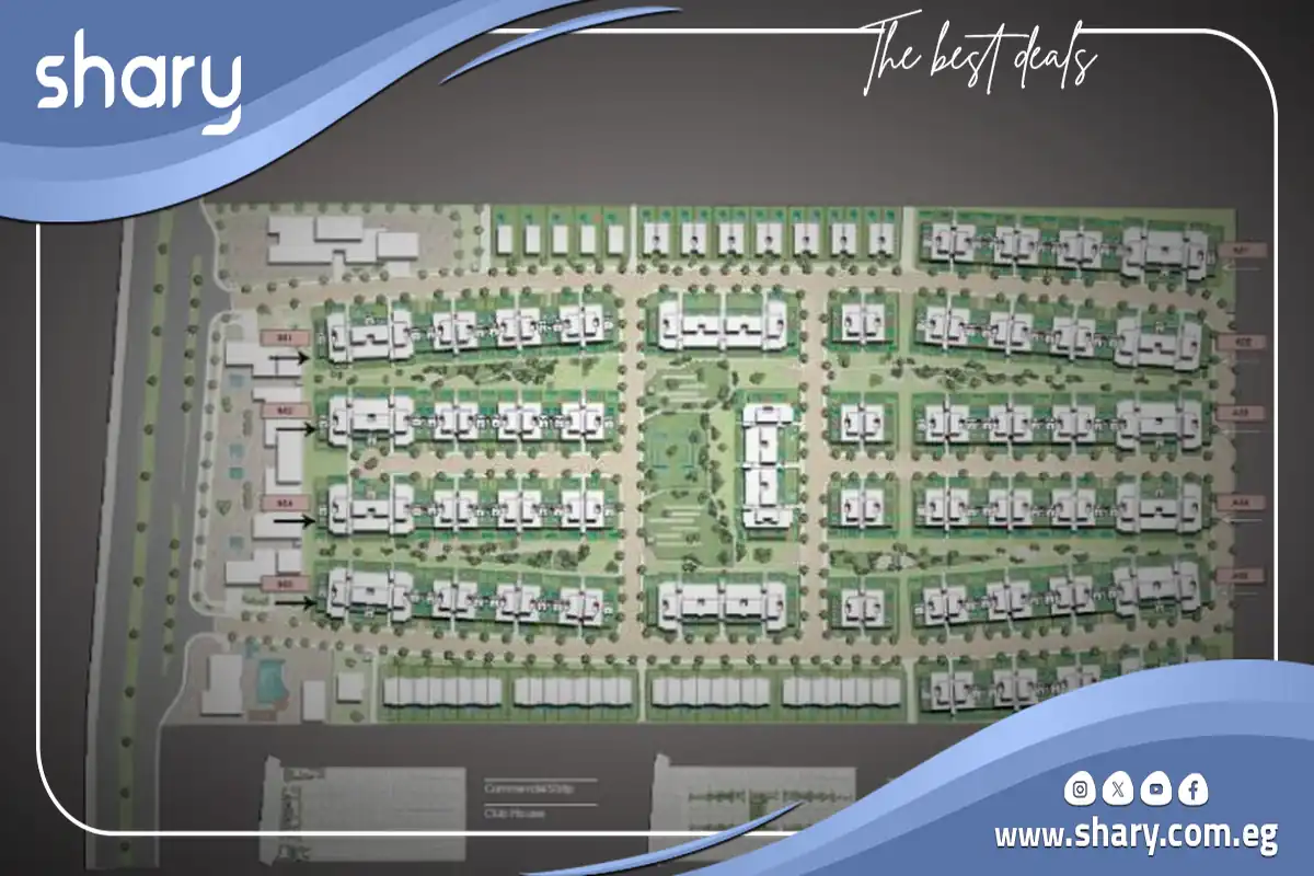 كمبوند تريو جاردنز التجمع الخامس Trio Gardens Compound 2026 8 ماستر بلان كمبوند تريو جاردنز