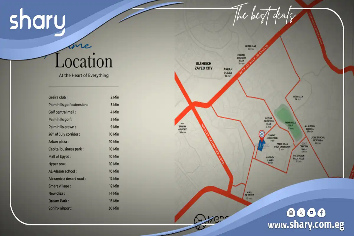كمبوند فيلاجيو جراي 6 أكتوبر Villagio Gray Compound 6 October شركة مدن للتطوير العقاري 6 موقع كمبوند فيلاجيو جراي 6 أكتوبر