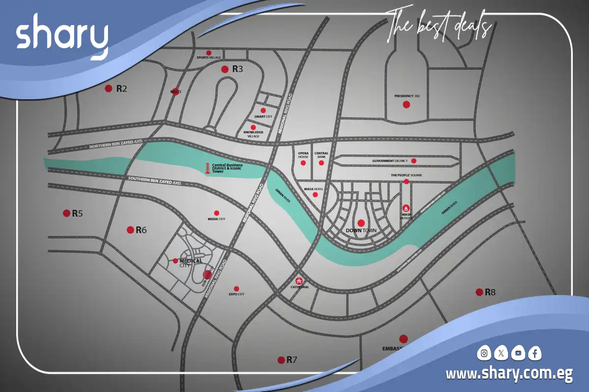 مستشفى هورايزن الكندي العاصمة الإدارية Horizon Canadian Hospital New Capital شركة عنوان للتطوير العقاري 6 لوكيشن مستشفى هورايزن الكندي